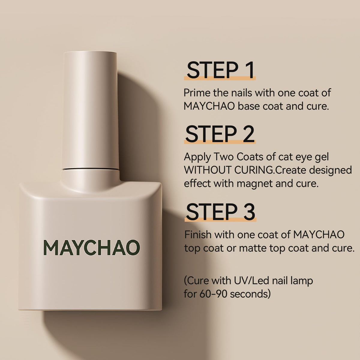 Vernis Gel MAYCHAO avec lampe LED