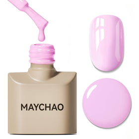 Vernis gel MAYCHAO Rose Pop 15ml vue de face