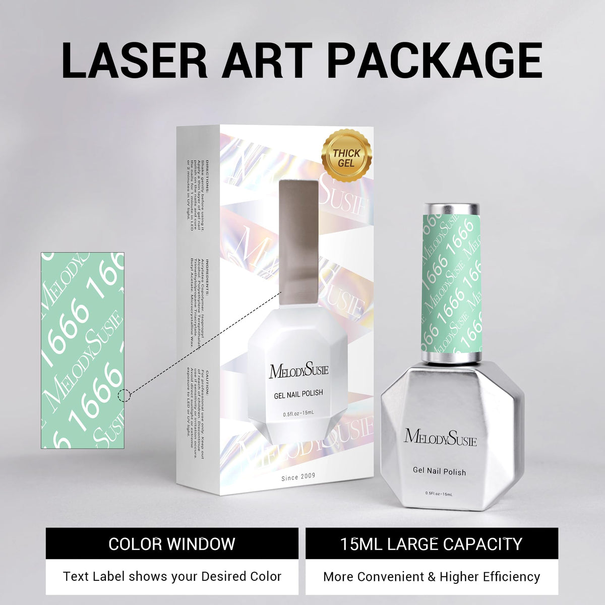 Vernis gel MelodySusie avec différentes couleurs de vernis