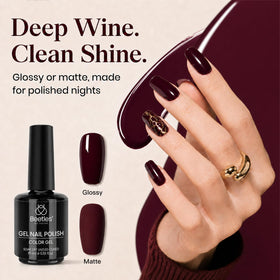 Vernis gel Merlot Wine avec lampe LED