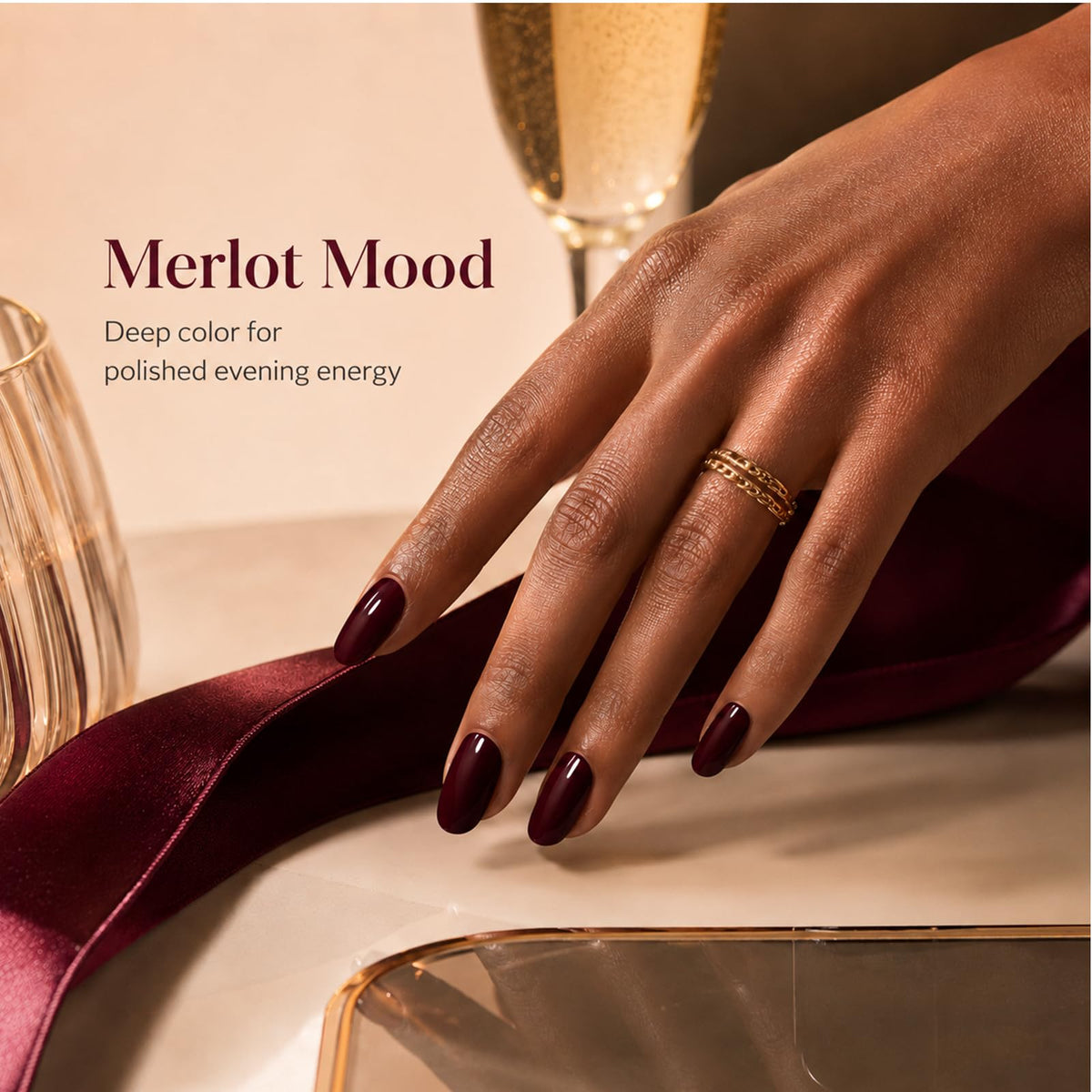 Vernis gel Merlot Wine dans son emballage