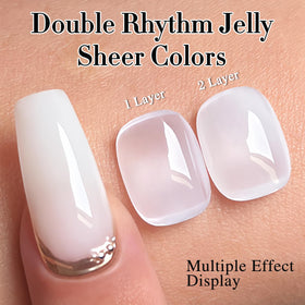 Vernis gel Milky White avec lampe UV pour durcissement