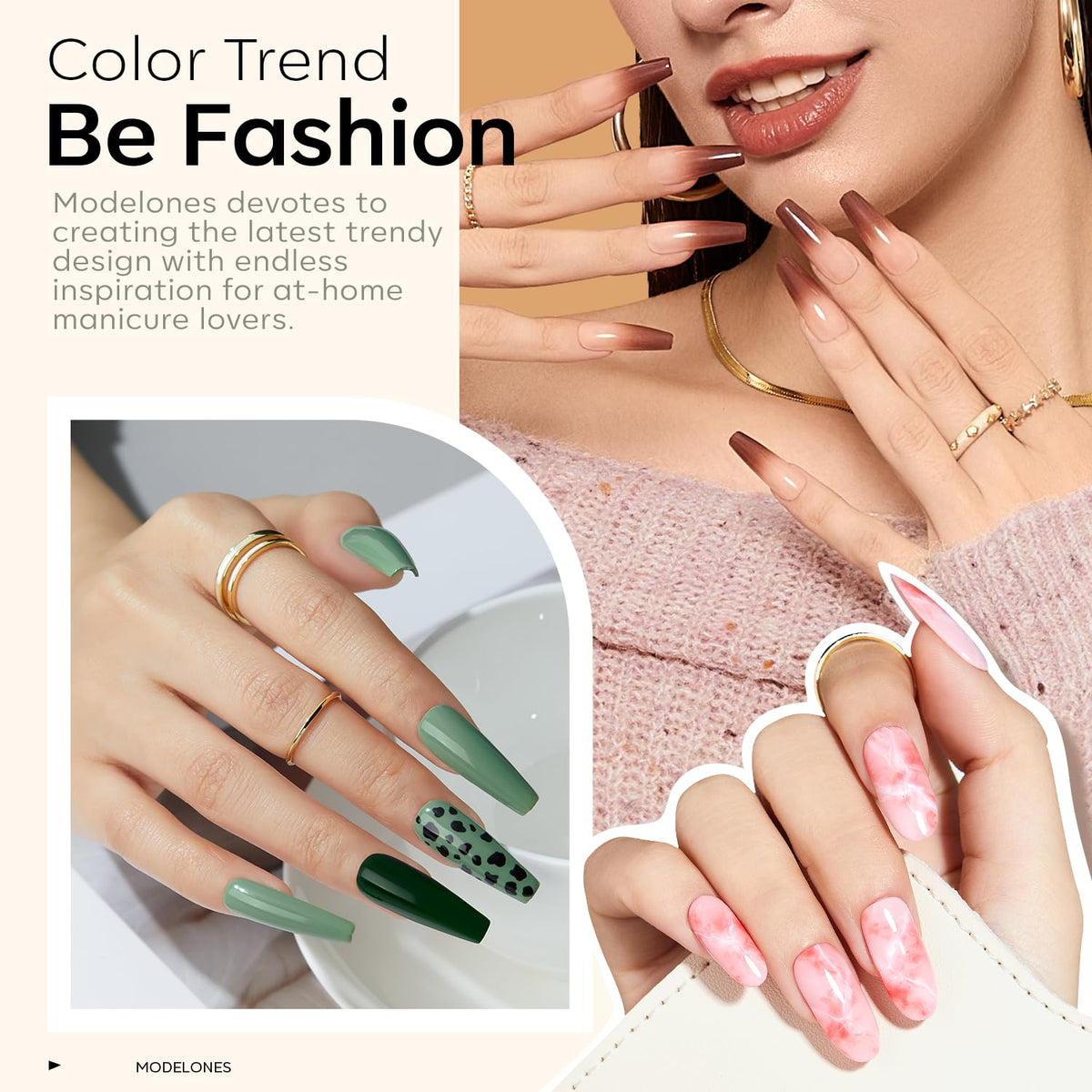 Vernis gel modelones avec finition glossy et mate