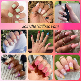 Vernis Gel Nailboo dans un cadre esthétique avec accessoires