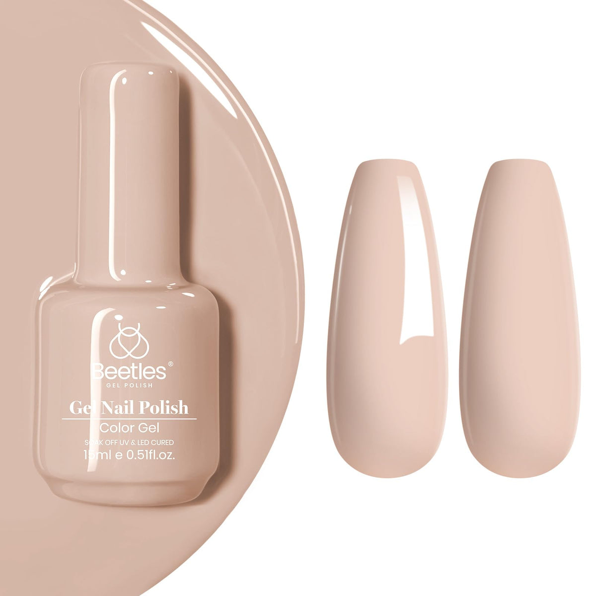Vernis gel nude Lait de Noisette 15ML vue avant