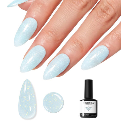 Vernis gel pailleté bleu modelones 15ml vue avant