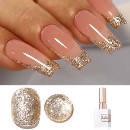 Vernis gel pailleté Double Rhythm 15ml vue avant