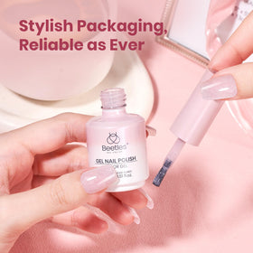 Vernis Gel Pailleté Rose Beetles dans son emballage