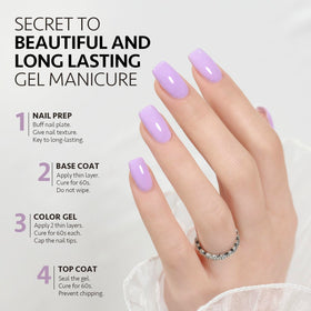 Vernis gel pastel GAOY 16ml avec effet brillant
