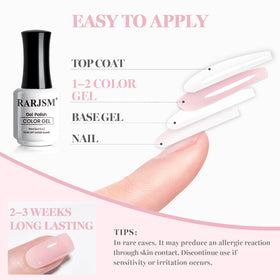 Vernis gel RARJSM lors d'une manucure à domicile