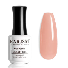 Vernis gel RARJSM thé rose 15ml bouteille avant