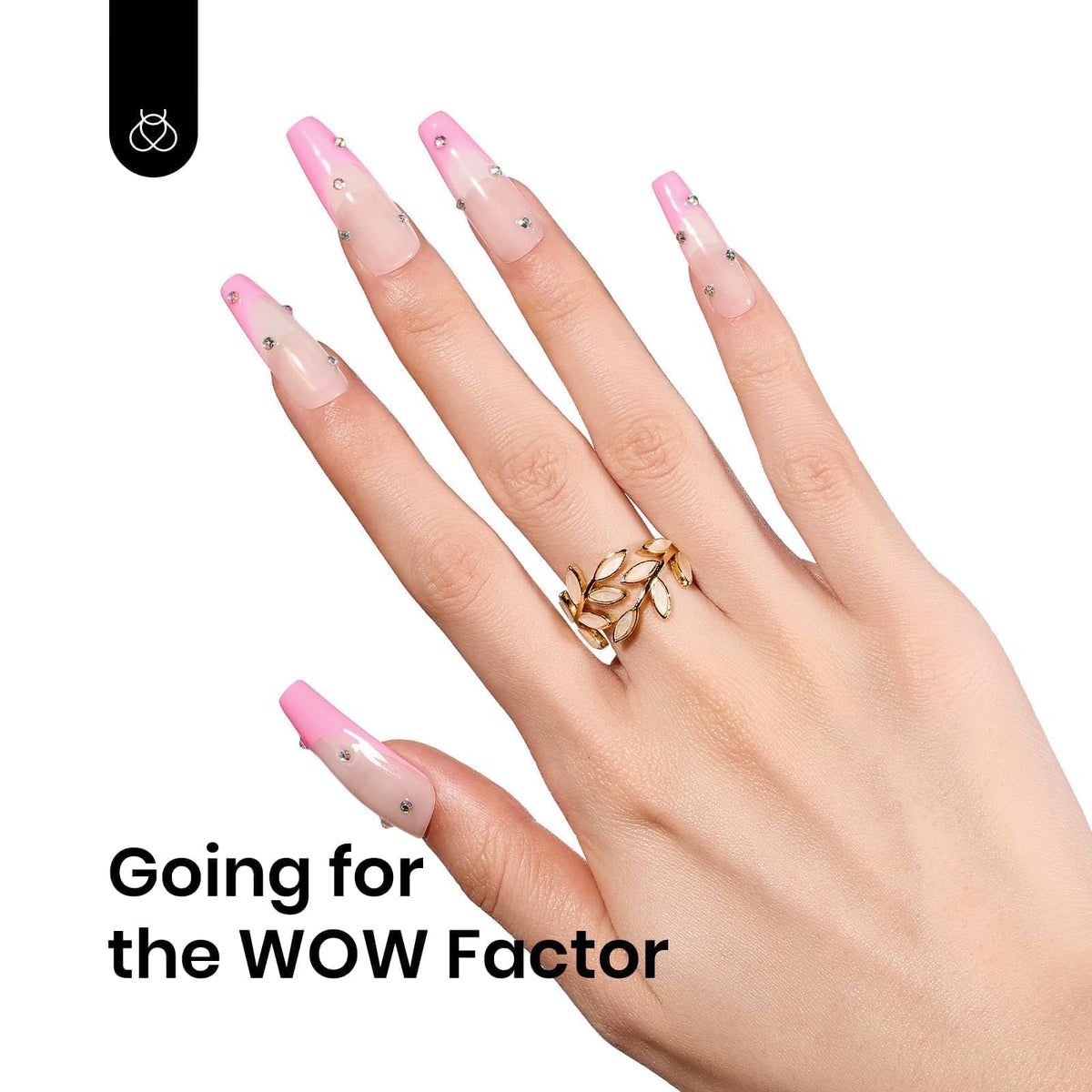 Vernis gel rose Beetles avec accessoires de nail art
