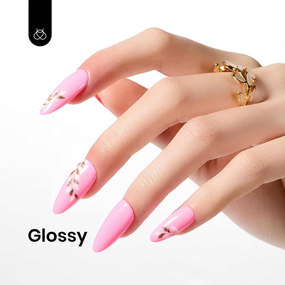 Vernis gel rose Beetles avec lampe LED pour séchage