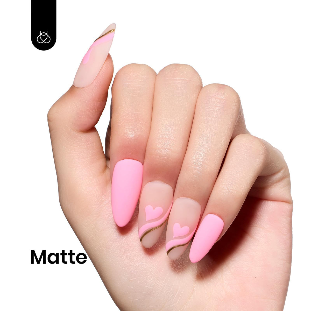 Vernis gel rose Beetles sur une table de manucure