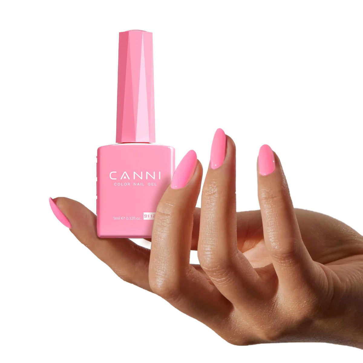 Vernis gel rose CANNI avec lampe UV pour séchage