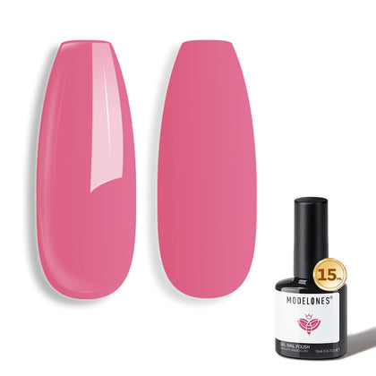 Vernis gel rose fumé modelones 15ml vue avant