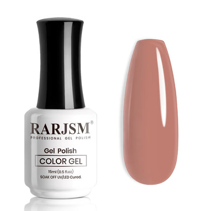 Vernis gel rose nude RARJSM 15ml vue avant avec étiquette