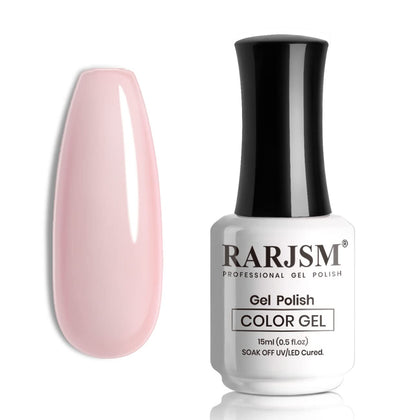 Vernis gel rose transparent RARJSM 15ml vue avant