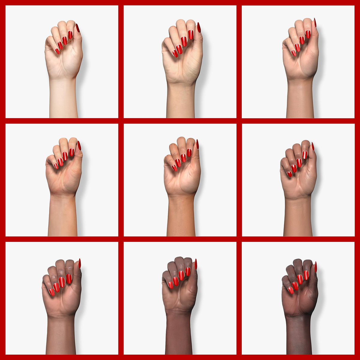 Vernis gel rouge beetles 15ml sur une table de manucure