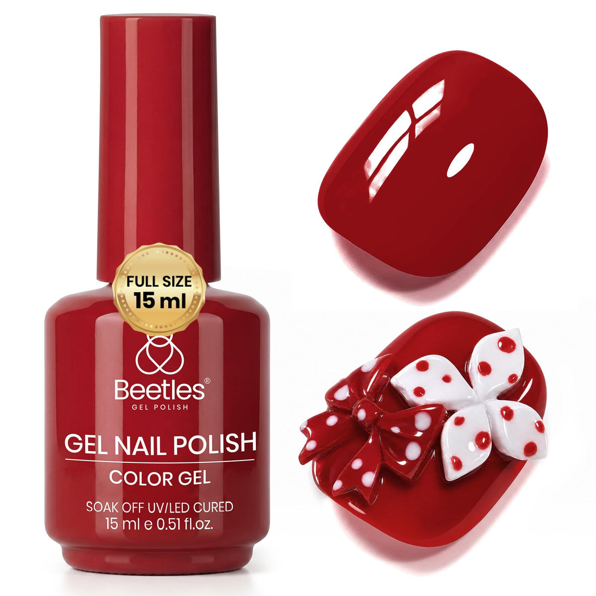 Vernis gel rouge Berry Naughty 15ML vue avant
