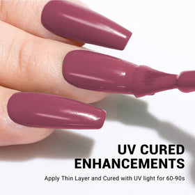 Vernis gel rouge MelodySusie avec décorations d'ongles