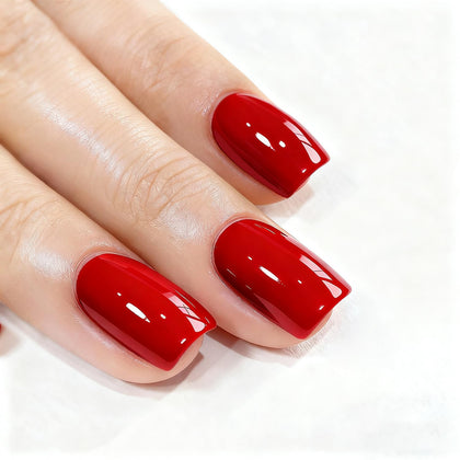 Vernis gel rouge Vishine 15ml avec étiquette et bouchon