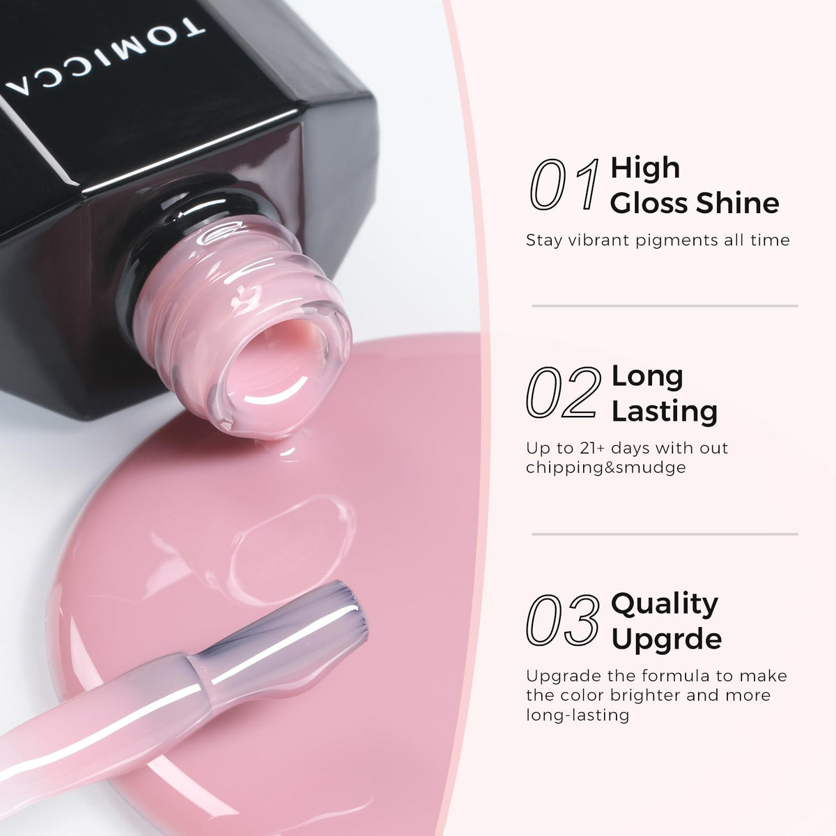 Vernis gel TOMICCA avec accessoires de nail art