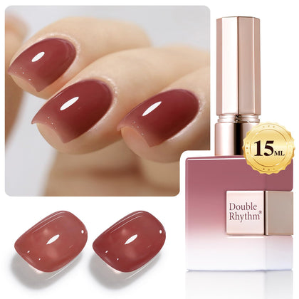 Vernis gel translucide Double Rhythm 15 ml violet profond vue de face