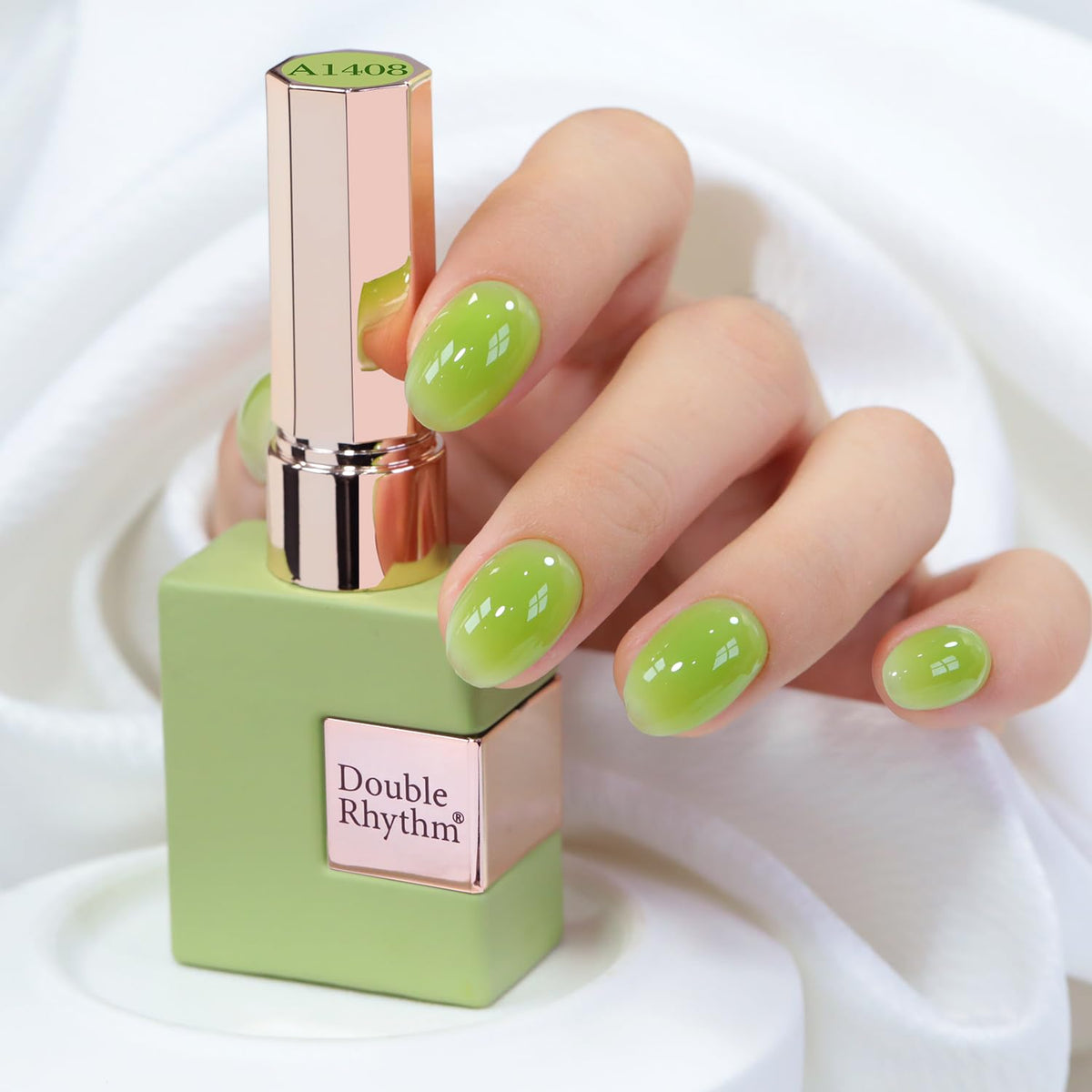 Vernis Gel Translucide Double Rhythm 15ml de couleur laiteuse