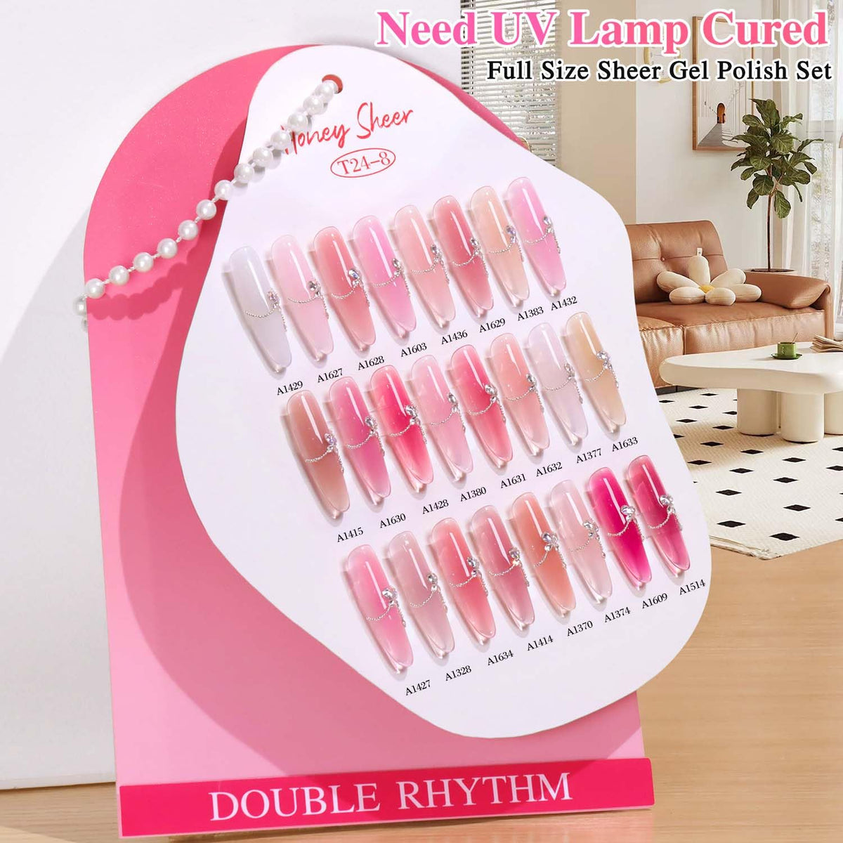 Vernis gel transparent Double Rhythm avec pinceau applicateur