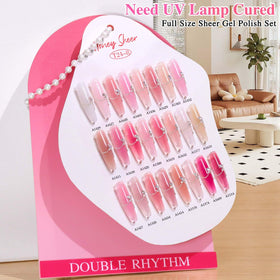 Vernis gel transparent Double Rhythm avec pinceau applicateur
