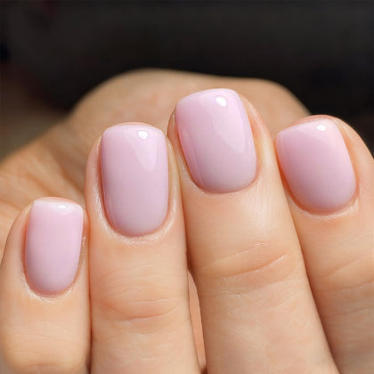 Vernis gel transparent rose Vishine 15ml vue avant