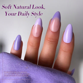 Vernis gel violet pailleté de Born Pretty avec échantillons de couleurs
