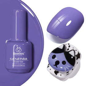 Vernis gel violet pâle beetles 15ml vue de face