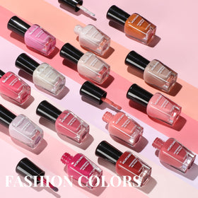 Vernis Morovan en teinte cerise sur un fond neutre