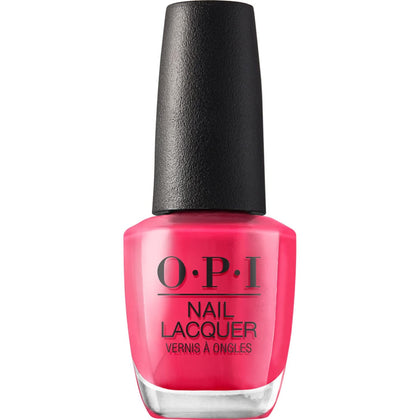 Vernis OPI Charged Up Cherry rose opaque en vue de face