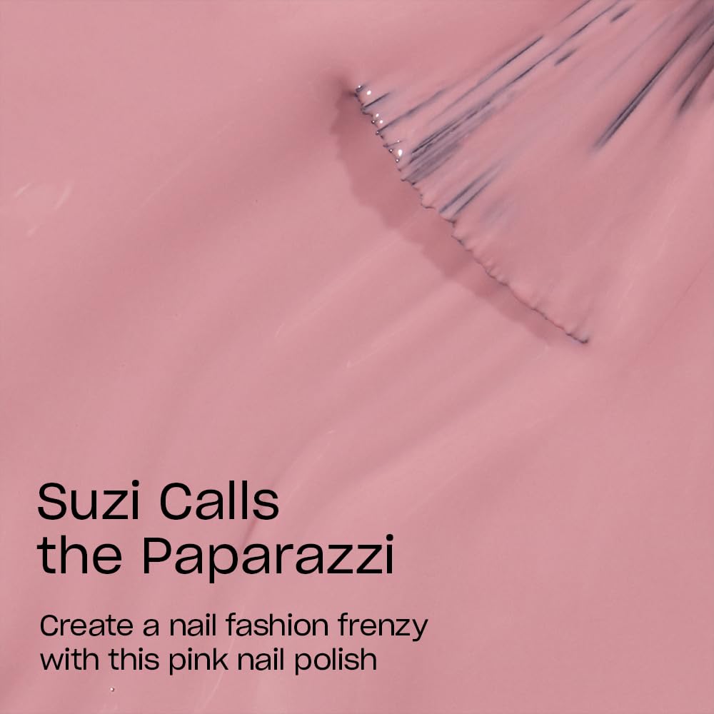 Vernis OPI Suzi Calls the Paparazzi rose pâle arrière