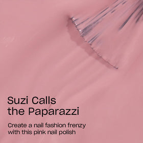 Vernis OPI Suzi Calls the Paparazzi rose pâle arrière
