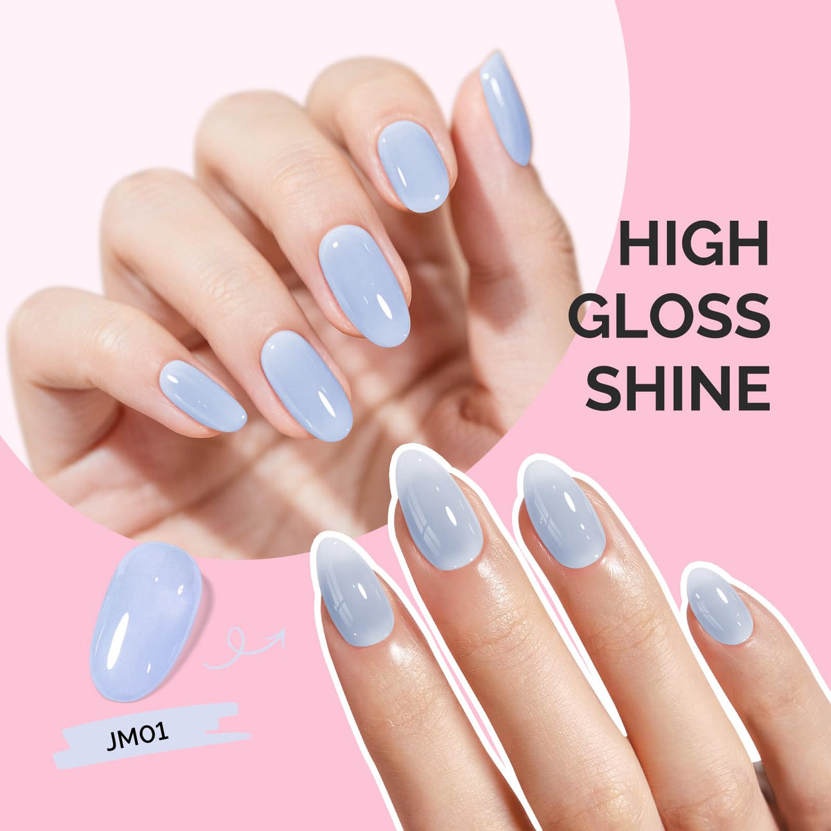 Verre de vernis à ongles gel MelodySusie Jeweliver avec accessoires de manucure