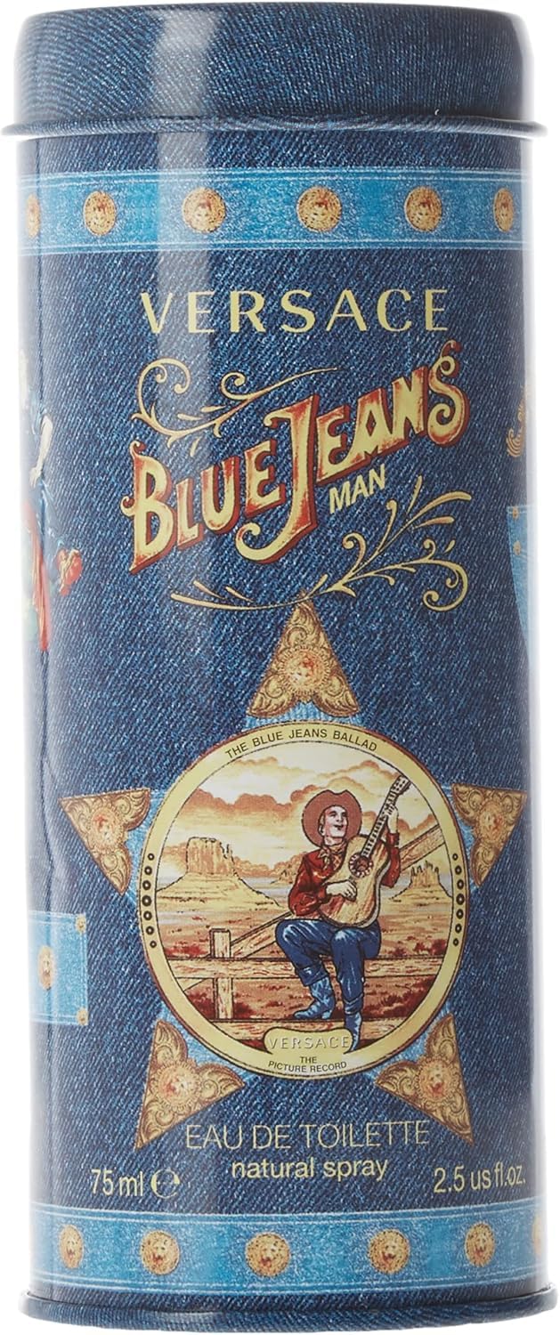 Versace Blue Jeans Eau de Toilette 75 ml avec fond blanc