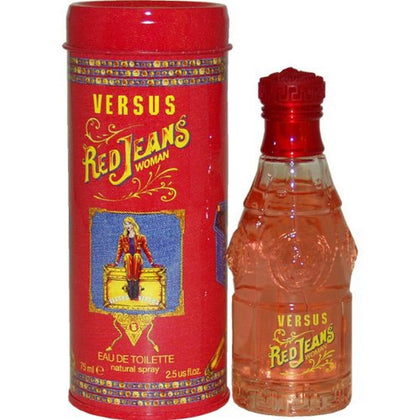 Versace Eau De Toilette Femme Versus Jeans 75ml Rouge, flacon avant