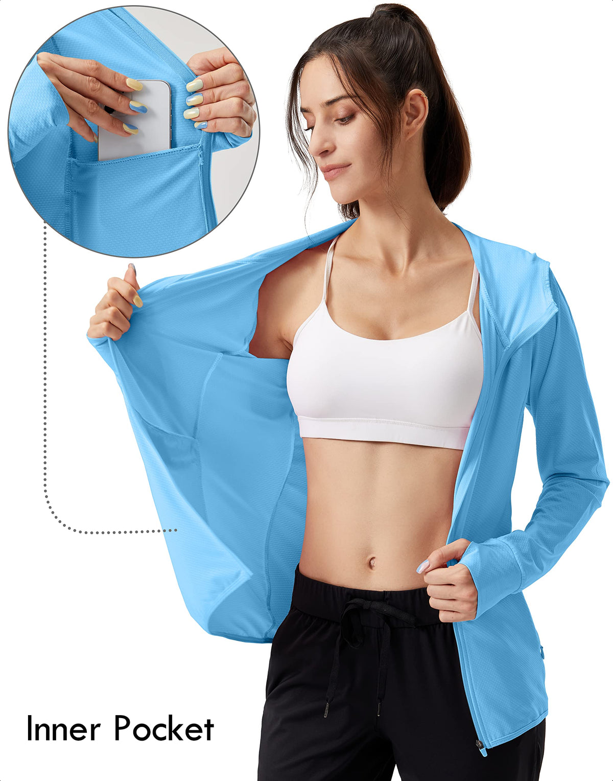 Veste Soothfeel portée lors d'une activité de randonnée