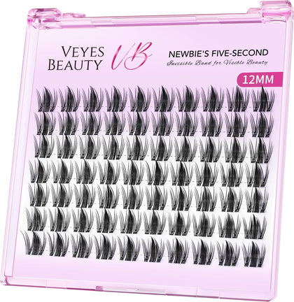 VEYESBEAUTY Clusters de Cils Individuels 12mm vue de face