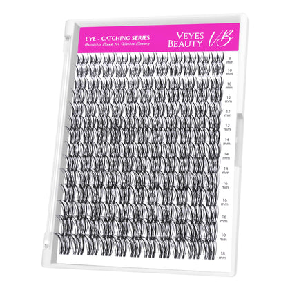 VEYESBEAUTY Faux Cils Clusters 8-18mm vue avant