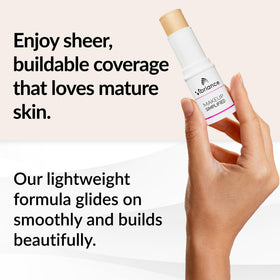 Vibriance Complexion Sticks bâton de fond de teint sur un fond neutre
