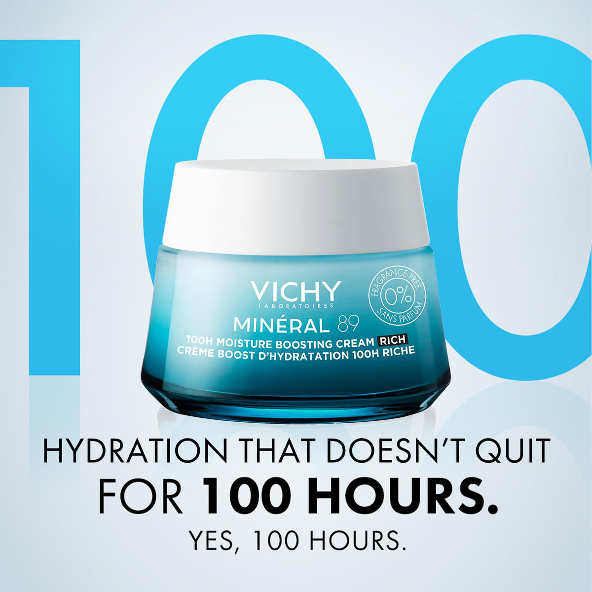 VICHY Minéral 89 Crème Hydratante Riche texture crémeuse