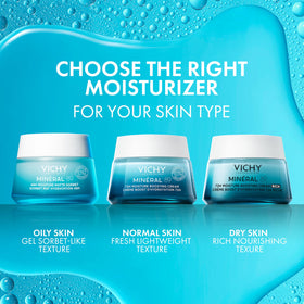 VICHY Minéral 89 Sorbet Crème avec ingrédients clés