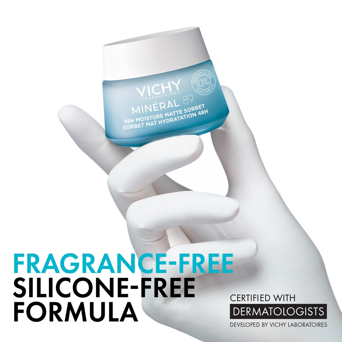 VICHY Minéral 89 Sorbet Crème Hydratante avec packaging