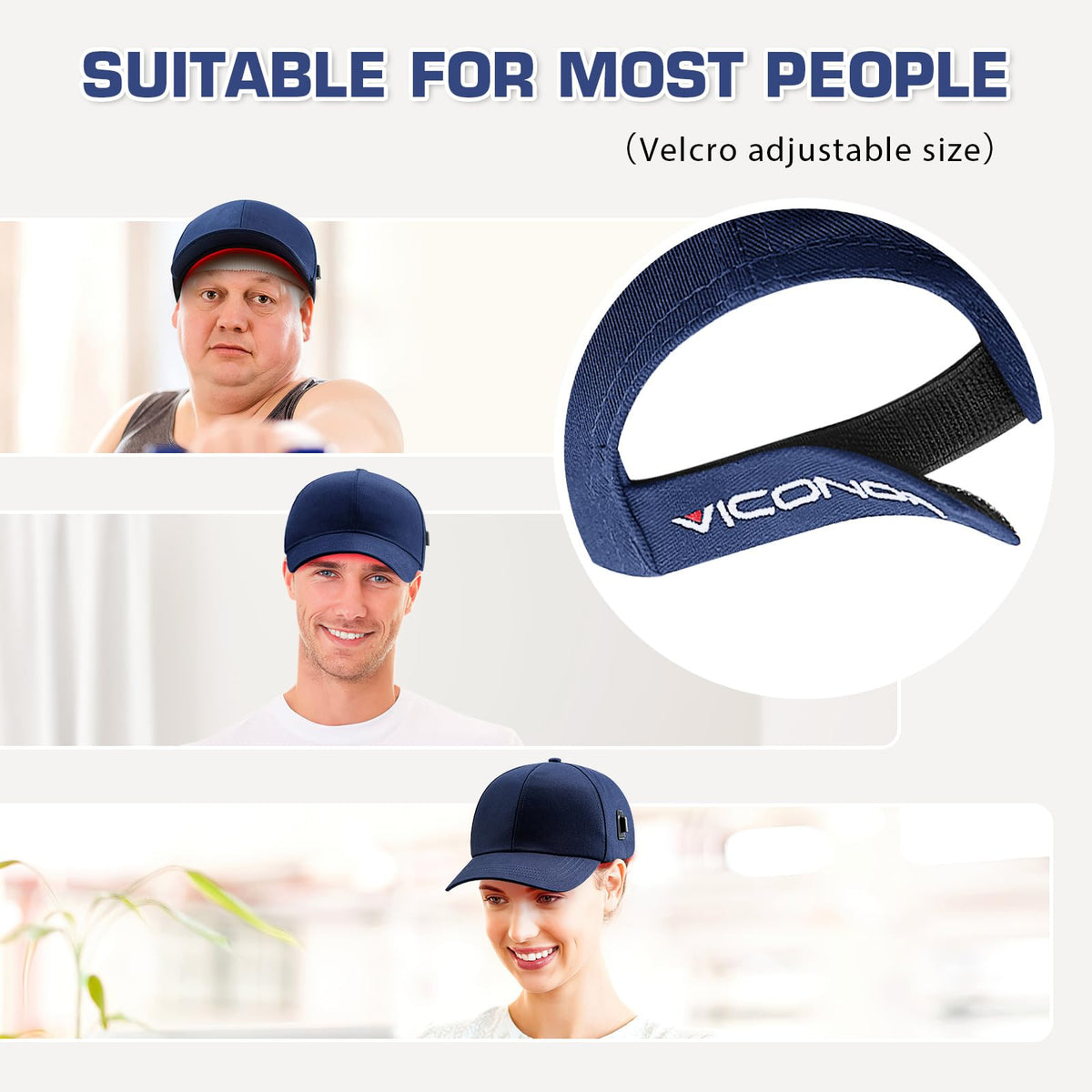 Viconor Bonnet Laser de Croissance Capillaire avec accessoire
