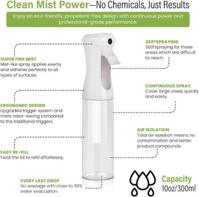 VIGOR PATH Spray Bottle 300ml remplie d'eau